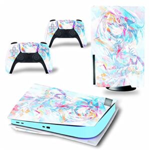 Top factory BUCEN for PS5 Skin Disc Edition & Digital Edition Console and Controller Vinyl Cover Skins Wraps Scratch Resistant, Compatible with for PS5 919644 Anti Scratch (Size : Digital Edition)