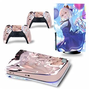 Top factory BUCEN for PS5 Skin Disc Edition & Digital Edition Console and Controller Vinyl Cover Skins Wraps Scratch Resistant, Compatible with for PS5 862795 Anti Scratch (Size : Digital Edition)