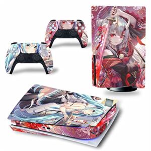 Top factory BUCEN for PS5 Skin Disc Edition & Digital Edition Console and Controller Vinyl Cover Skins Wraps Scratch Resistant, Compatible with for PS5 352846 Anti Scratch (Size : Digital Edition)