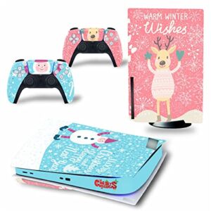 WREXIL LEEWEE for PS5 Skin Disc Edition & Digital Edition Console and Controller Vinyl Cover Skins Wraps Scratch Resistant, Compatible 64575 No Foaming (Size : Digital Edition)