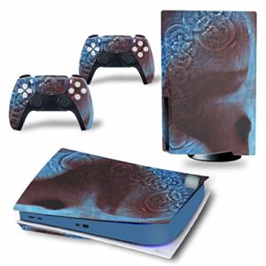 WREXIL LEEWEE for PS5 Skin Disc Edition & Digital Edition Console and Controller Vinyl Cover Skins Wraps Scratch Resistant, Compatible with for PS5 531884 No Foaming (Size : Disc Version)