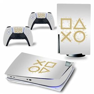 Top factory BUCEN for PS5 Skin Disc Edition & Digital Edition Console and Controller Vinyl Cover Skins Wraps Scratch Resistant, Compatible with for PS5 841792 Anti Scratch (Size : Disc Version)
