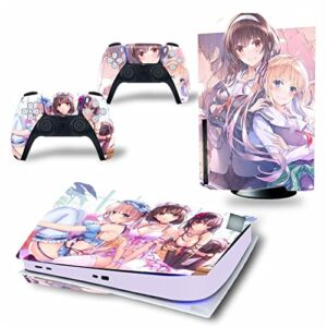 WREXIL LEEWEE for PS5 Skin Disc Edition & Digital Edition Console and Controller Vinyl Cover Skins Wraps Scratch Resistant, Compatible 68685 No Foaming (Size : Digital Edition)