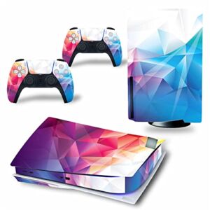 WREXIL LEEWEE for PS5 Skin Disc Edition & Digital Edition Console and Controller Vinyl Cover Skins Wraps Scratch Resistant, Compatible with for PS5 522243 No Foaming (Size : Disc Version)