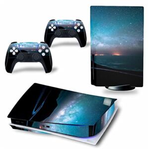 WREXIL LEEWEE for PS5 Skin Disc Edition & Digital Edition Console and Controller Vinyl Cover Skins Wraps Scratch Resistant, Compatible with for PS5 170409 No Foaming (Size : Digital Edition)