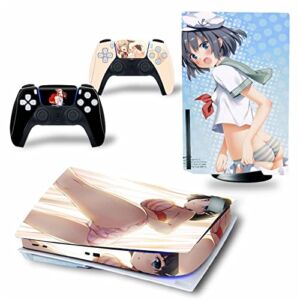 WREXIL LEEWEE for PS5 Skin Disc Edition & Digital Edition Console and Controller Vinyl Cover Skins Wraps Scratch Resistant, Compatible with for PS5 524927 No Foaming (Size : Digital Edition)