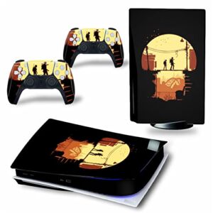 WREXIL LEEWEE for PS5 Skin Disc Edition & Digital Edition Console and Controller Vinyl Cover Skins Wraps Scratch Resistant, Compatible 06872 No Foaming (Size : Disc Version)
