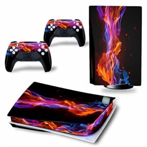 WREXIL LEEWEE for PS5 Skin Disc Edition & Digital Edition Console and Controller Vinyl Cover Skins Wraps Scratch Resistant, Compatible with for PS5 183297 No Foaming (Size : Disc Version)