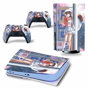 WREXIL LEEWEE for PS5 Skin Disc Edition & Digital Edition Console and Controller Vinyl Cover Skins Wraps Scratch Resistant, Compatible 55567 No Foaming (Size : Disc Version)