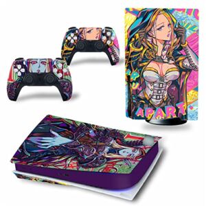 Top factory BUCEN for PS5 Skin Disc Edition & Digital Edition Console and Controller Vinyl Cover Skins Wraps Scratch Resistant, Compatible 62726 Anti Scratch (Size : Digital Edition)