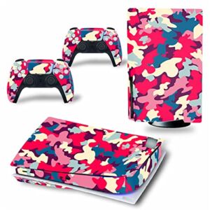 WREXIL LEEWEE for PS5 Skin Disc Edition & Digital Edition Console and Controller Vinyl Cover Skins Wraps Scratch Resistant, Compatible with for PS5 561506 No Foaming (Size : Disc Version)