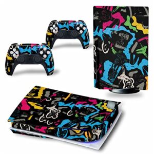 Top factory BUCEN for PS5 Skin Disc Edition & Digital Edition Console and Controller Vinyl Cover Skins Wraps Scratch Resistant, Compatible 68978 Anti Scratch (Size : Disc Version)