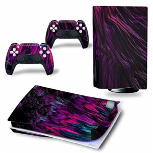 WREXIL LEEWEE for PS5 Skin Disc Edition & Digital Edition Console and Controller Vinyl Cover Skins Wraps Scratch Resistant, Compatible with for PS5 158843 No Foaming (Size : Disc Version)