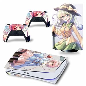 WREXIL LEEWEE for PS5 Skin Disc Edition & Digital Edition Console and Controller Vinyl Cover Skins Wraps Scratch Resistant, Compatible 71279 No Foaming (Size : Disc Version)