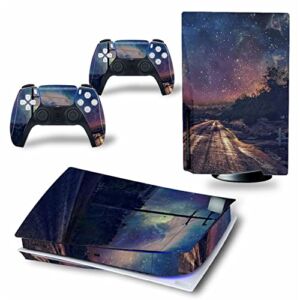 WREXIL LEEWEE for PS5 Skin Disc Edition & Digital Edition Console and Controller Vinyl Cover Skins Wraps Scratch Resistant, Compatible with for PS5 164277 No Foaming (Size : Digital Edition)