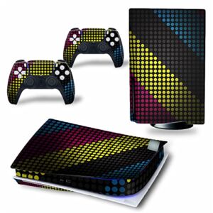 WREXIL LEEWEE for PS5 Skin Disc Edition & Digital Edition Console and Controller Vinyl Cover Skins Wraps Scratch Resistant, Compatible 37506 No Foaming (Size : Disc Version)