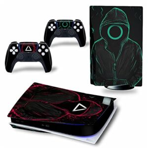 WREXIL LEEWEE for PS5 Skin Disc Edition & Digital Edition Console and Controller Vinyl Cover Skins Wraps Scratch Resistant, Compatible with for PS5 847492 No Foaming (Size : Digital Edition)
