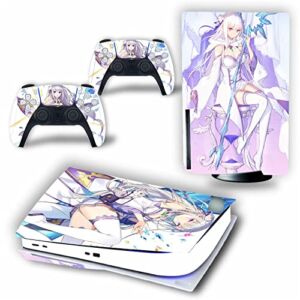 Top factory BUCEN for PS5 Skin Disc Edition & Digital Edition Console and Controller Vinyl Cover Skins Wraps Scratch Resistant, Compatible with for PS5 184769 Anti Scratch (Size : Disc Version)