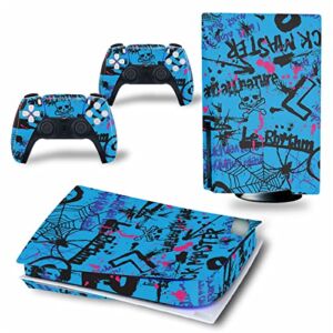 WREXIL LEEWEE for PS5 Skin Disc Edition & Digital Edition Console and Controller Vinyl Cover Skins Wraps Scratch Resistant, Compatible with for PS5 169475 No Foaming (Size : Digital Edition)