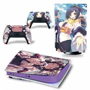 WREXIL LEEWEE for PS5 Skin Disc Edition & Digital Edition Console and Controller Vinyl Cover Skins Wraps Scratch Resistant, Compatible 66461 No Foaming (Size : Disc Version)