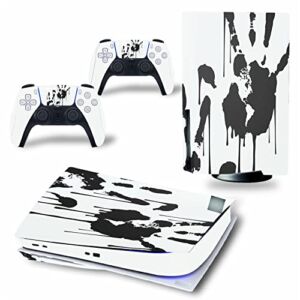 WREXIL LEEWEE for PS5 Skin Disc Edition & Digital Edition Console and Controller Vinyl Cover Skins Wraps Scratch Resistant, Compatible with for PS5 183565 No Foaming (Size : Digital Edition)