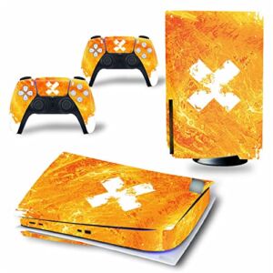 WREXIL LEEWEE for PS5 Skin Disc Edition & Digital Edition Console and Controller Vinyl Cover Skins Wraps Scratch Resistant, Compatible with for PS5 548658 No Foaming (Size : Digital Edition)