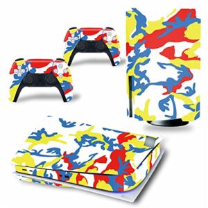 Top factory BUCEN for PS5 Skin Disc Edition & Digital Edition Console and Controller Vinyl Cover Skins Wraps Scratch Resistant, Compatible with for PS5 910457 Anti Scratch (Size : Disc Version)