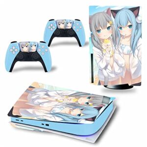 Top factory BUCEN for PS5 Skin Disc Edition & Digital Edition Console and Controller Vinyl Cover Skins Wraps Scratch Resistant, Compatible with for PS5 353113 Anti Scratch (Size : Disc Version)