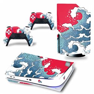 Top factory BUCEN for PS5 Skin Disc Edition & Digital Edition Console and Controller Vinyl Cover Skins Wraps Scratch Resistant, Compatible with for PS5 183997 Anti Scratch (Size : Digital Edition)