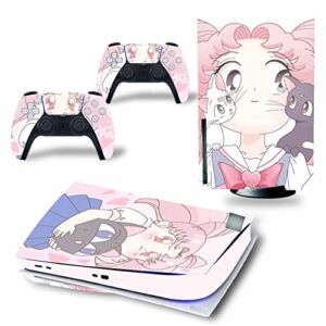 WREXIL LEEWEE for PS5 Skin Disc Edition & Digital Edition Console and Controller Vinyl Cover Skins Wraps Scratch Resistant, Compatible with for PS5 536458 No Foaming (Size : Digital Edition)