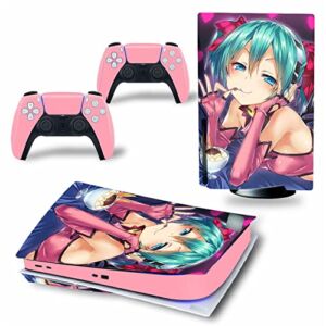 WREXIL LEEWEE for PS5 Skin Disc Edition & Digital Edition Console and Controller Vinyl Cover Skins Wraps Scratch Resistant, Compatible 272137 No Foaming (Size : Disc Version)