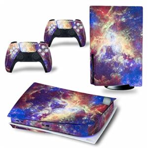 WREXIL LEEWEE for PS5 Skin Disc Edition & Digital Edition Console and Controller Vinyl Cover Skins Wraps Scratch Resistant, Compatible 70301 No Foaming (Size : Disc Version)