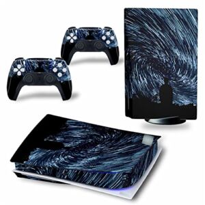 WREXIL LEEWEE for PS5 Skin Disc Edition & Digital Edition Console and Controller Vinyl Cover Skins Wraps Scratch Resistant, Compatible with for PS5 163119 No Foaming (Size : Disc Version)