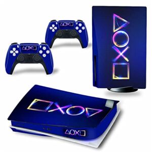 Top factory BUCEN for PS5 Skin Disc Edition & Digital Edition Console and Controller Vinyl Cover Skins Wraps Scratch Resistant, Compatible with for PS5 357402 Anti Scratch (Size : Disc Version)