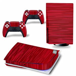 WREXIL LEEWEE for PS5 Skin Disc Edition & Digital Edition Console and Controller Vinyl Cover Skins Wraps Scratch Resistant, Compatible with for PS5 179307 No Foaming (Size : Disc Version)