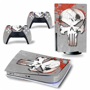 WREXIL LEEWEE for PS5 Skin Disc Edition & Digital Edition Console and Controller Vinyl Cover Skins Wraps Scratch Resistant, Compatible with for PS5 523728 No Foaming (Size : Disc Version)