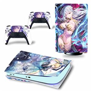 Top factory BUCEN for PS5 Skin Disc Edition & Digital Edition Console and Controller Vinyl Cover Skins Wraps Scratch Resistant, Compatible 62611 Anti Scratch (Size : Disc Version)