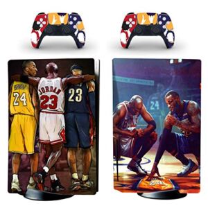 Decal Moments PS5 Standard Disc Console Controllers Full Body Vinyl Skin Sticker Decals for Console and Controllers GOAT Legends