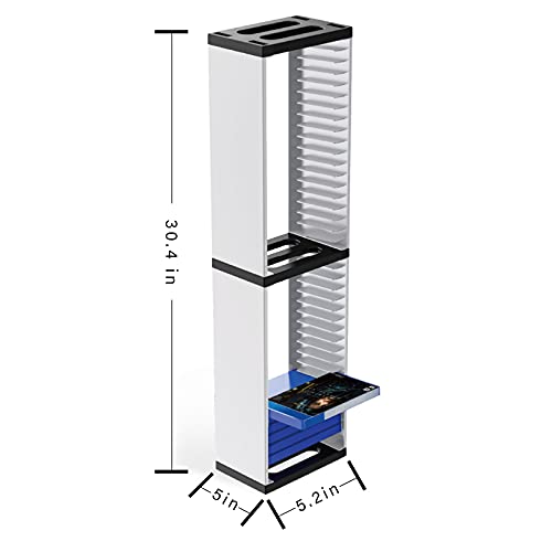 Video Game Storage Stand Tower for PS5/ PS4/ PS3/ Xbox Series S & X/ Xbox one Game, Universal Game Disc Holder Vertical Stand Organizer Tower | The Storepaperoomates Retail Market - Fast Affordable Shopping