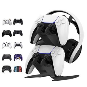 Game Controller Holder, Universal Headset Holder Gamepad Gaming Controller Stand Mount Accessoreis for Xbox one, DualSense PS5, DualShock 4, PS4, Xbox 360, Switch