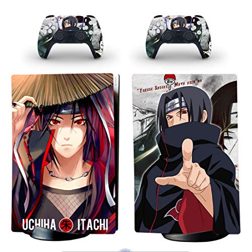 Decal Moments PS5 Digital Edition Console 2 Controllers Full Body Cover Vinyl Skin Decals Stickers for Playstation 5 Digital Console and Controllers Uchiha Itachi | The Storepaperoomates Retail Market - Fast Affordable Shopping