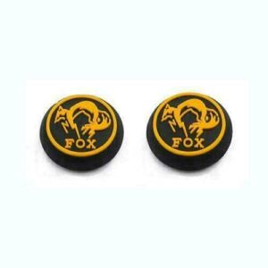 2Pcs Analog Thumb Grip Stick Cover, Dualsense Wireless Controllers Game Remote Joystick Cap, Fantastic Non-Slip Silicone Handle Protection Cover for PS5/PS4/Xbox one/360/NS PRO (Fox))