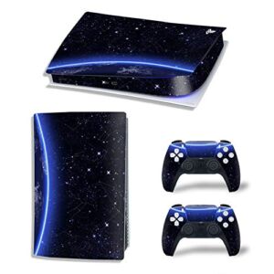 PS5 Skin for Playstation 5 Digital Version, PS5 Console and Controllers Skin Vinyl Sticker Decal Cover – Earth