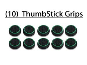 10 Pcs Silicone Cap Joystick Thumb Grip Protect Cover for Ps3 Ps4 Ps5 Xbox 360 Xbox One Xbox Series X Wii U NSwitch Pro Controllers Game Controllers