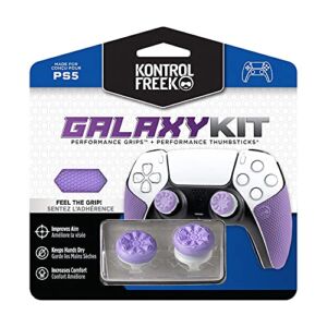 KontrolFreek FPS Freek Galaxy Performance Kit for PlayStation 5 Controller (PS5) | Includes Performance Thumbsticks and Performance Grips | Purple