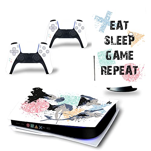 TINFOK PS5 Skin Vinyl Sticker Decal Cover For PlayStation 5 Disc Edition Console and Dualsense Controllers Scratch Resistant Durable Bubble Free – Life Slogan | The Storepaperoomates Retail Market - Fast Affordable Shopping