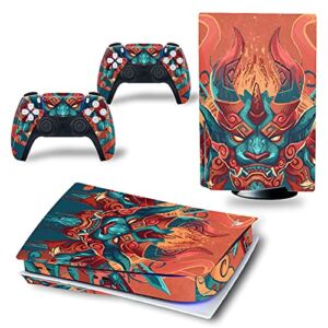 TINFOK PS5 Skin Vinyl Sticker Decal Cover For PlayStation 5 Disc Edition Console and Dualsense Controllers Scratch Resistant Durable Bubble Free – God Beast