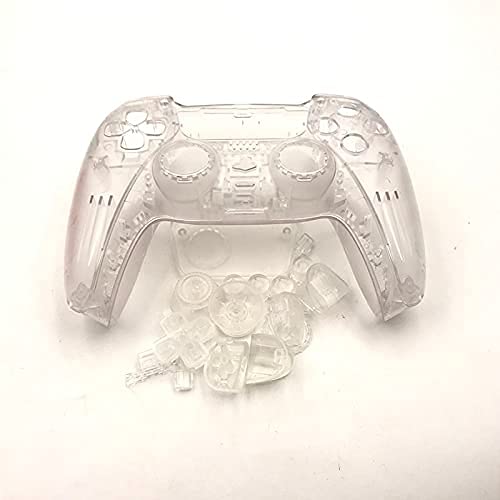 Full Set Transparent Housing Shell Case Cover Faceplate Decoration Shells Buttons for PS5 Playstation 5 Controller Decorative Strip Shell (Clear) | The Storepaperoomates Retail Market - Fast Affordable Shopping