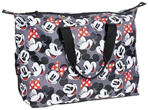 Disney Mickey & Minnie Mouse Tote Duffel Bag All Over Print Travel Carry-On