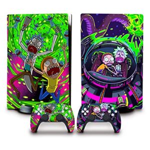 ZUMQXID PS5 disc Version Anime Skin for Console and Controllers Vinyl Sticker, Durable, Scratch Resistant, Bubble-Free, Compatible with Playstation 5(Disk Edition)